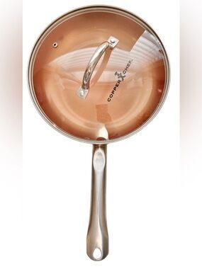 Copper Chef Non-stick Frying Pan With Glass Lid